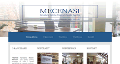 Desktop Screenshot of kancelaria-mecenasi.com
