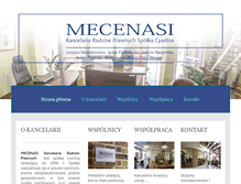 Tablet Screenshot of kancelaria-mecenasi.com